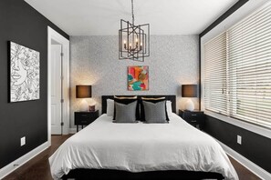 Unit 1: 1st Level King Bedroom w/ensuite bathroom with Shower