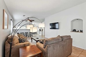 Living Room with couch and television