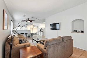 Living Room with couch and television