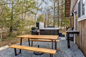 屋外ダイニングエリア