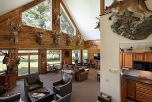 Spacious and cozy living area for relaxation.