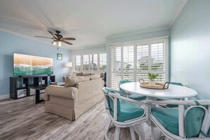 Make mealtime memories together at the dining table, seating 4