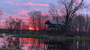 Treehouse on the Point: cozy, scenic and packed with amenities! Unwind in the hot tub with lake views, take a dip in the cold tub, and grill on the Blackstone - sleeps 6!