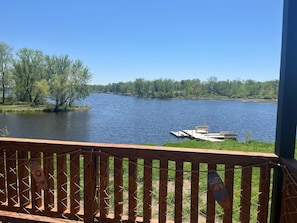 Our Treehouse on the Point overlooks Lake Pokegama