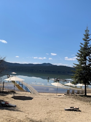 View of lake from deck of cabin. Pic taken in May, lake not at full level yet.