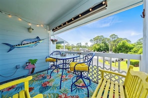 Relax on the private balcony