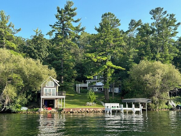 House view from lake
