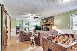 Living Room | Central A/C & Heating | Foosball Table