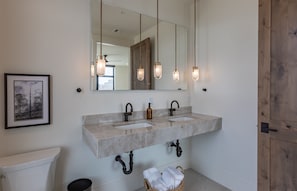 Suite one's enusite bathroom