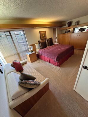 Master Bedroom with king bed and fold down sleeper