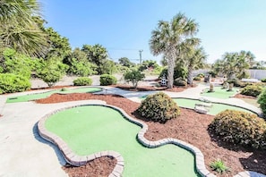 Enjoy fun-filled days at the property’s mini-golf course, perfect for family-friendly entertainment in a beautifully landscaped outdoor setting.