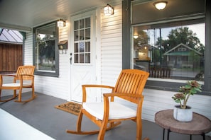 Enjoy your morning coffee on the front porch! | Exterior