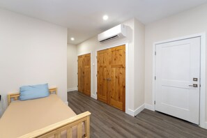 Mini Split and Doors to Bathrooms | Main Level
