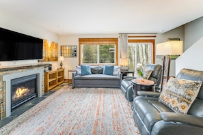 Living Room with Full Sleeper Soda and Access to Outdoor Space