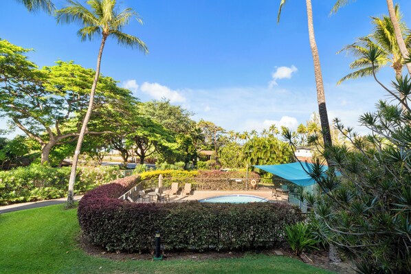Maui Vista 1205 Swimming Pool view from the lanai
