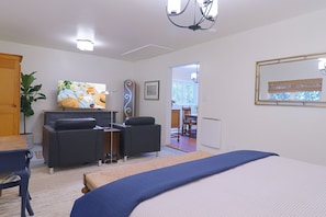 Find solace in the graceful ambiance of our meticulously arranged living space