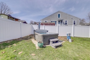 Hot Tub Area | Fenced Yard