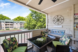 A space for relaxation or enjoyment of the surrounding views.