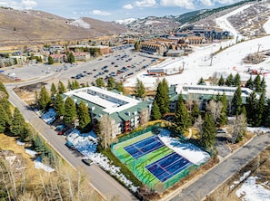 Communal tennis court