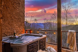 Relax & unwind in your private hot tub oasis!