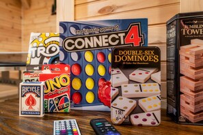 Unwind with games after a day of exploring the Smokies.