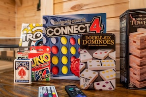 Unwind with games after a day of exploring the Smokies.
