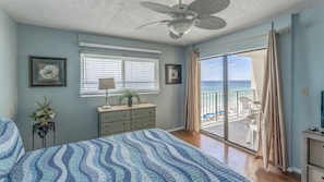 Gulf front master bedroom