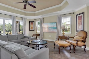 Kick back and relax in our comfortable living area. Perfect for unwinding after a day of Orlando adventures.