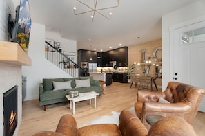 Open Concept | Living Room, Dining Area, and Kitchen