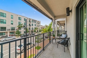 Step out onto the balcony and enjoy stunning views of Miami's vibrant skyline