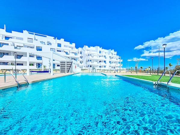 Maison de vacances de 2 chambres avec accès à la piscine à Santa Rosalia