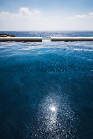 Alluring Tinos See Front Suite | Myrrini Suite | Breathtaking Sea Views | Private Furnished Terrace | Pet Friendly | Shared Outdoor Pool | Prime Location | Agios Romanos