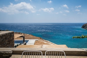 Superb Tinos See Front Villa | Villa Themis | 1 Bedroom | Breathtaking Sea Views | Private Furnished Terrace | Pet Friendly | Shared Outdoor Pool | Prime Location | Agios Romanos