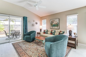 Living Room | Free WiFi | Central A/C & Heat