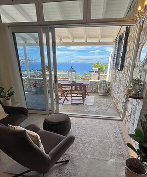 Ocean views from front patio of your sea view apartment.