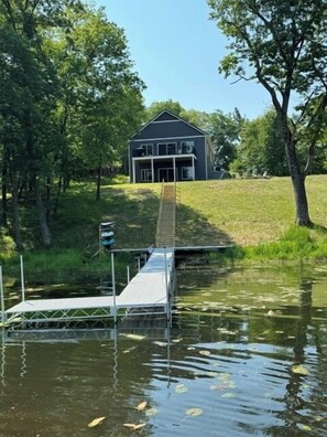 Just steps from the water—perfect for casting a line, paddle boarding, or simply relaxing by the shore.