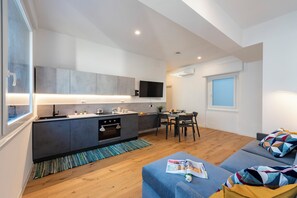 Kitchen and dining area