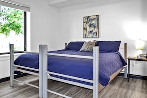 King en suite bedroom #1 with a walk-in shower!