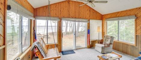 Gould City Vacation Rental | 2BR | 1BA | Stairs Required | 1,032 Sq Ft