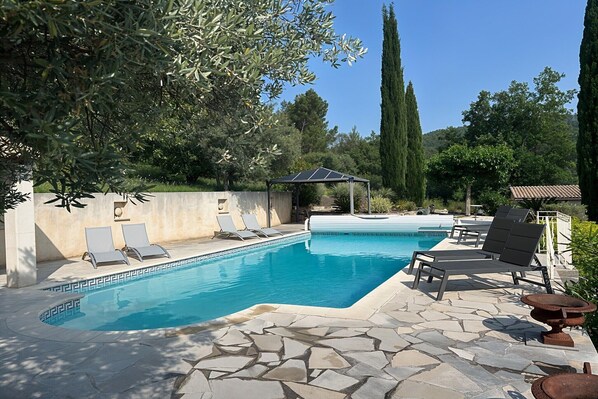 Schwimmbad des Ferienhauses