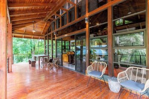 Covered patio of Main House