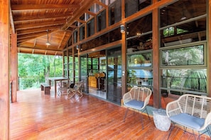 Covered patio of Main House