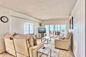 Living Room with Balcony Access
