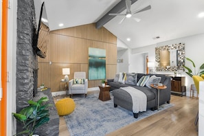 Modern and cozy living room