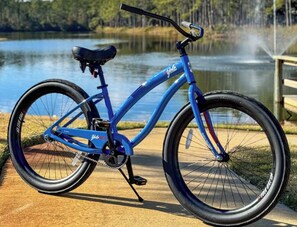 4 YOLO Beach Cruiser Bikes Included
