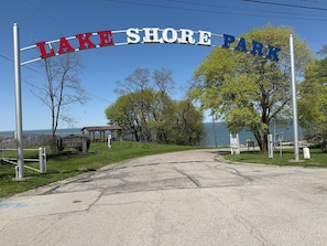 Steps away from front door! Our property is one block from park entrance.