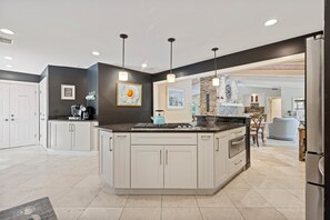 Gourmet Kitchen: Equipped with a gas range to elevate your culinary experience