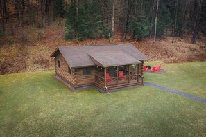 Welcome to your trailside escape—DentonGo Cabin #1, located directly inside Denton Hill State Park with direct trail access and mountain views.