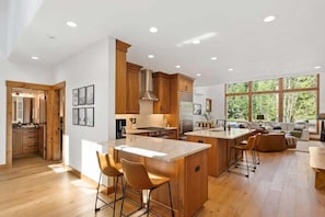 Experience seamless living with our open floor plan, perfect for gathering and relaxation.