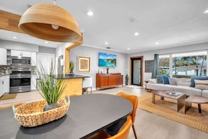 Charming and open living area, complete with relaxed seating options.